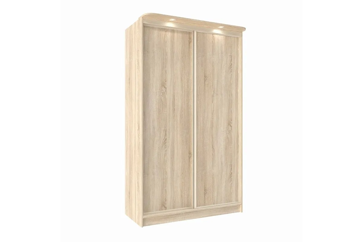 Шкаф-купе 1350 Домашний ЛДСП/ЛДСП (Дуб Сонома) в мебель-центре Озерцо