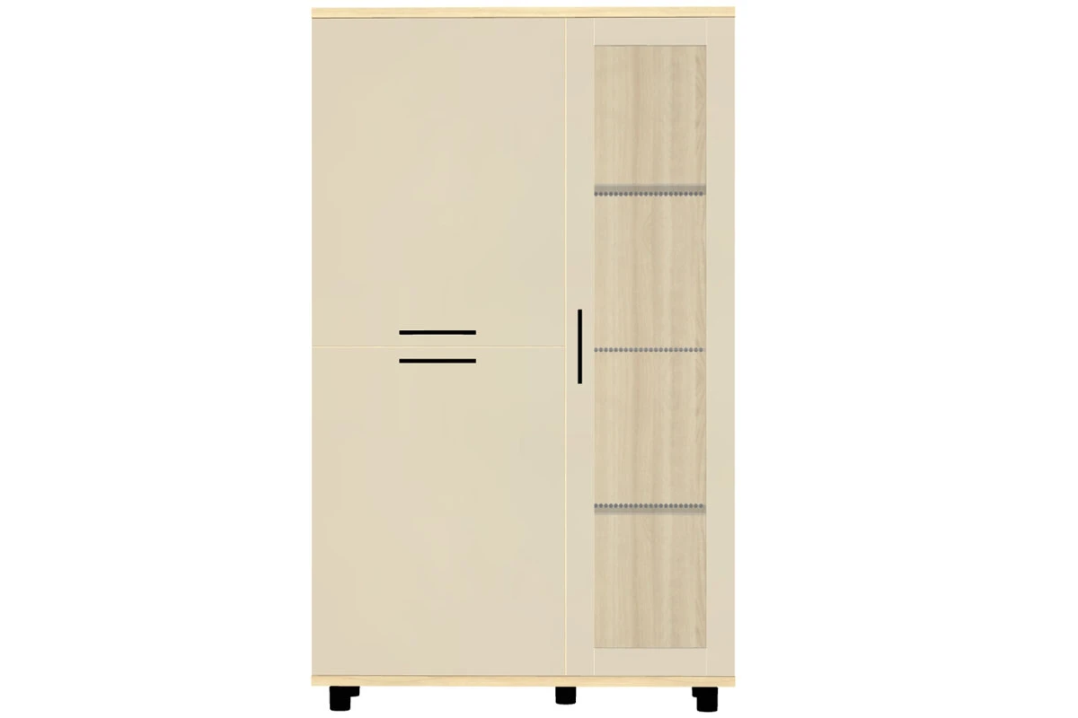 Шкаф многоцелевой ШК-5082-АС-КГ (Ясень Асахи/Кашемир Глянцевый) в мебель-центре Озерцо