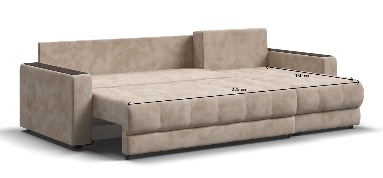 Угловой диван BOSS 3.0 Classic XL велюр Alkantara пепел — купить в Озерце