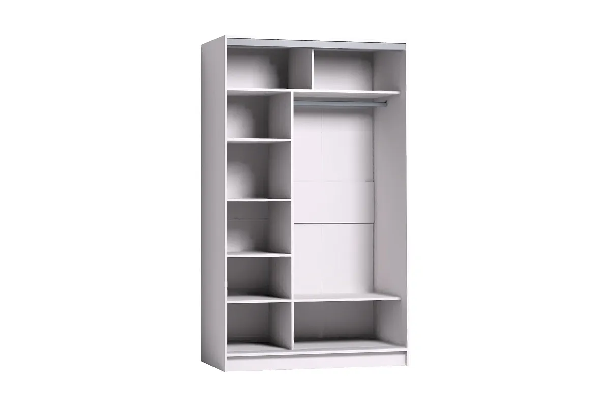 Шкаф-купе 1200 Strike Зеркало/ЛДСП (Ясень Анкор Светлый) в мебель-центре Озерцо