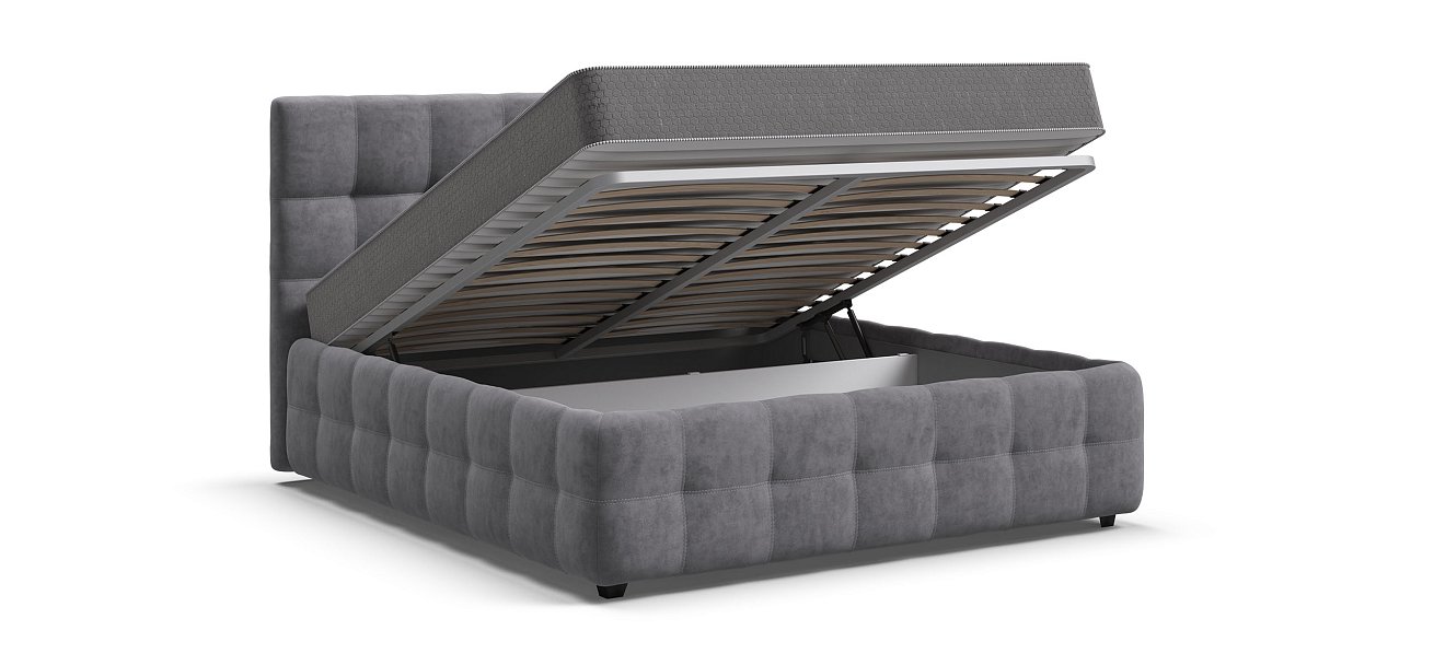 Кровать Босс 160*200 Про Велюр Роял агат - купить в Озерце