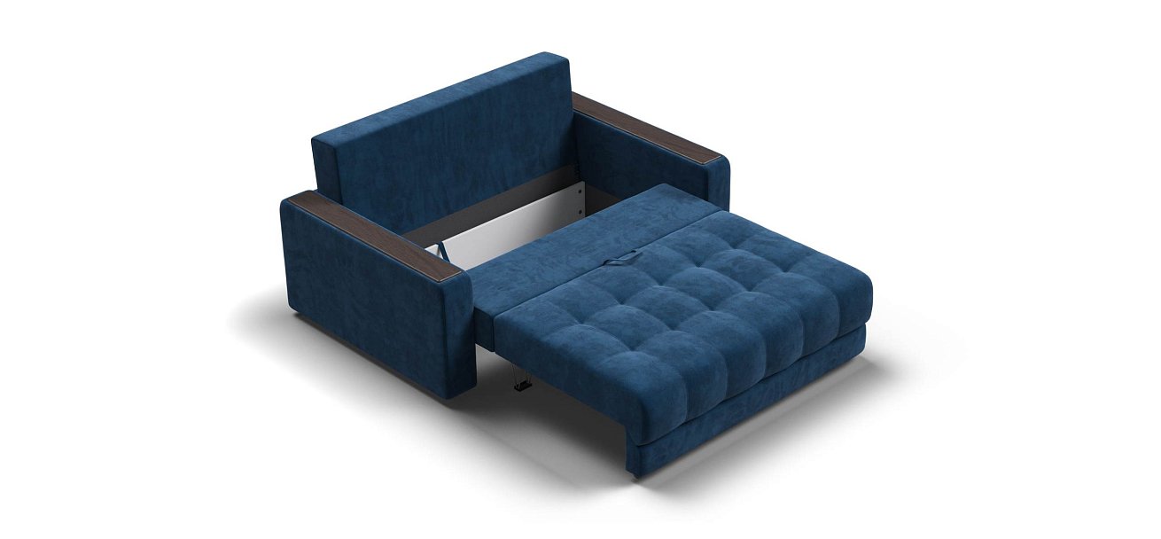 Босс Маркет двухместный диван Велюр Монолит синий — купить в Озерце