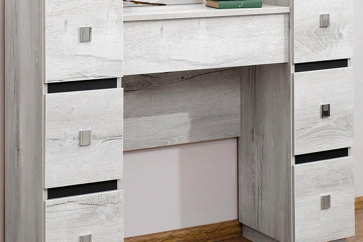 Спальня Neo комплект 2 (Дуб Шавиниган/Антрацит) - купить в Озерце