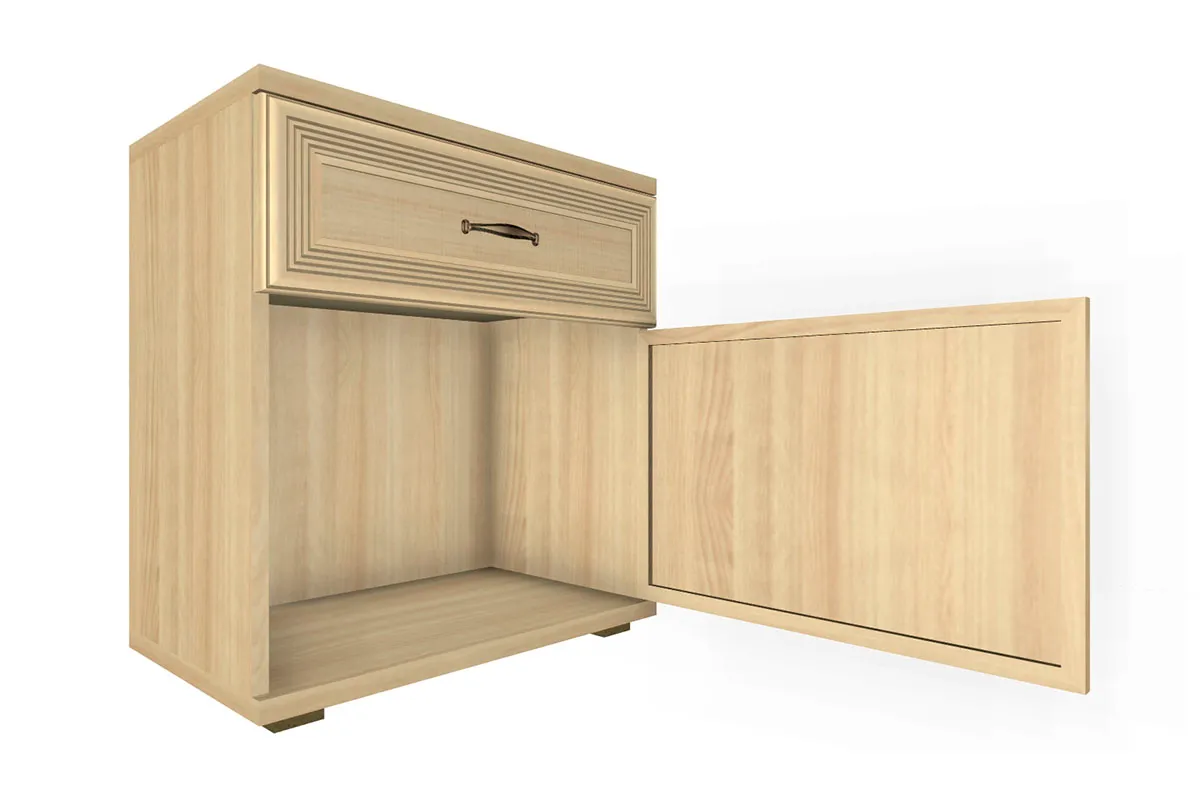 Готовый комплект для спальни СК-1022-АС-В (Ясень Асахи/Велюр) - купить в Озерце