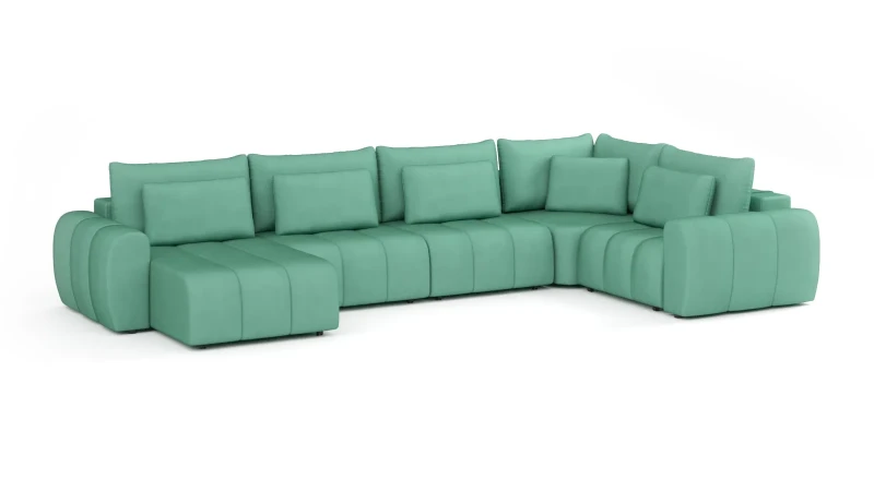 Диван -кровать П-образный Mellow-5 секц. ткань Velutto 71 247x450 — купить в Озерце