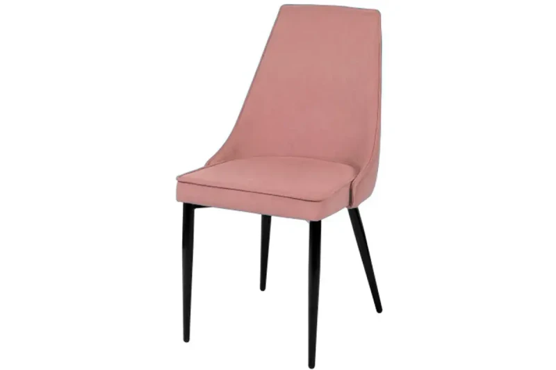 Стул Лорд (Муар черный/Велюр Dream java пастельно-розовый) СРП-071 - купить в Озерце