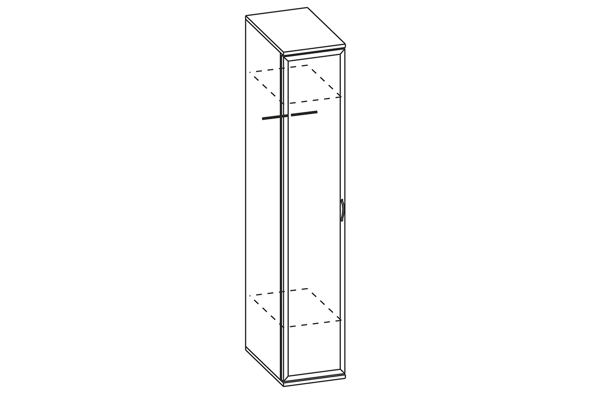 Шкаф  ШК-1021 (Гикори Джексон Светлый) в мебель-центре Озерцо