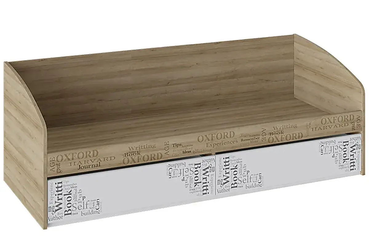 Детский гарнитур Оксфорд Комплект 4 (Ривьера/Белый с рисунком) — Мебель-центр Озерцо