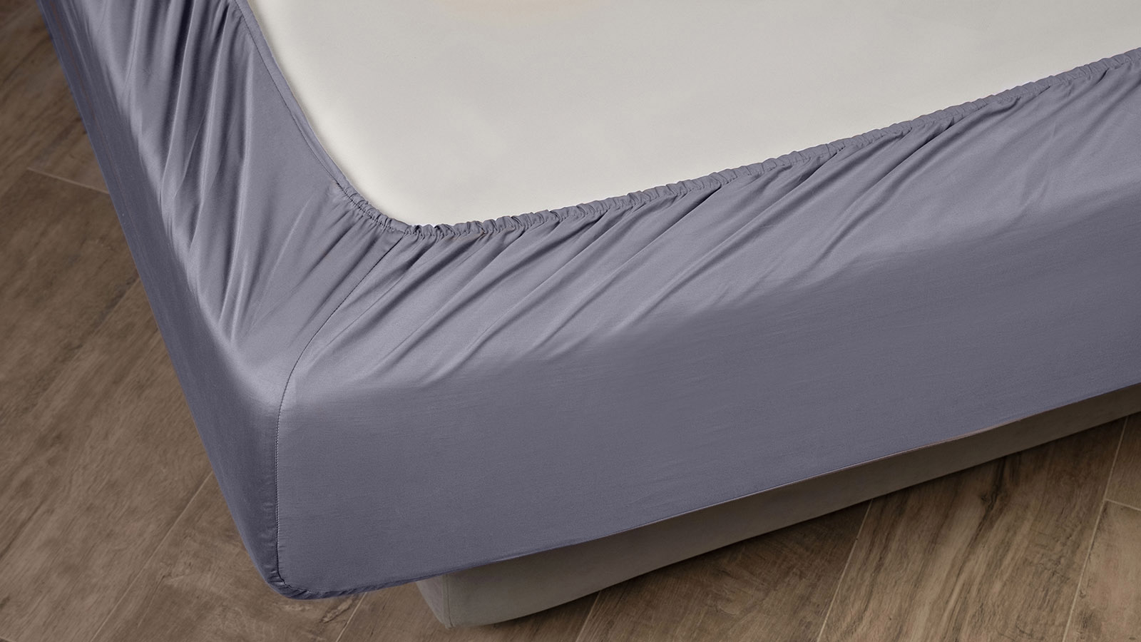 Простынь на резинке Askona Comfort Maco Sateen 2.0, цвет Пепельный 140x200 в мебель-центре Озерцо