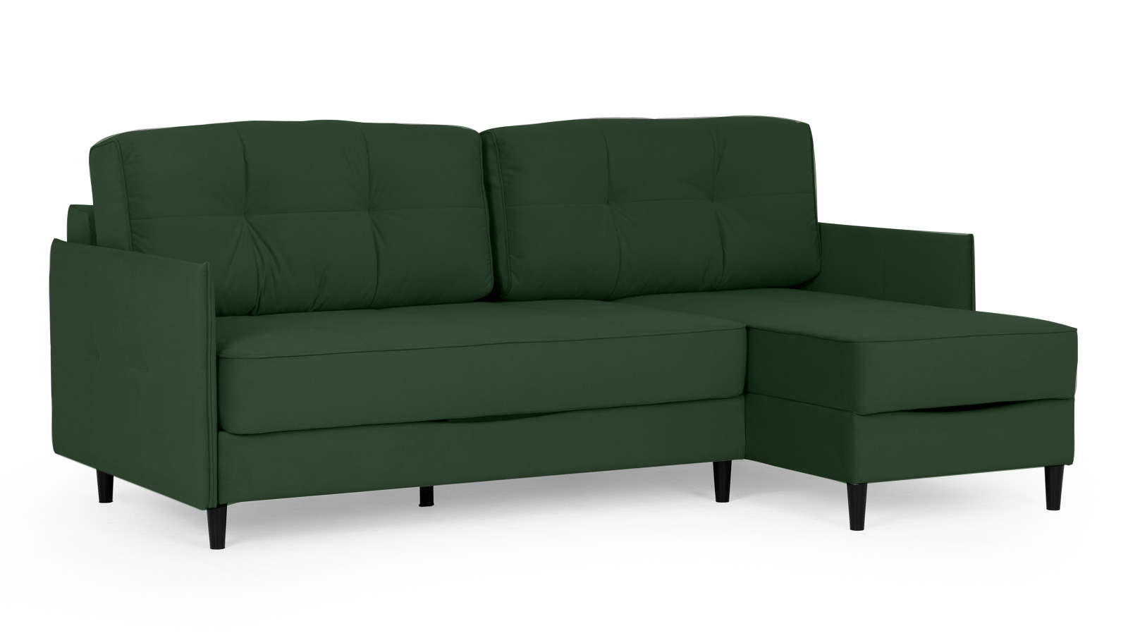 Диван Amani Pro угловой с узкими подлокотниками, ножки: пластик, Тк. Casanova Grass 156x217 — купить в Озерце