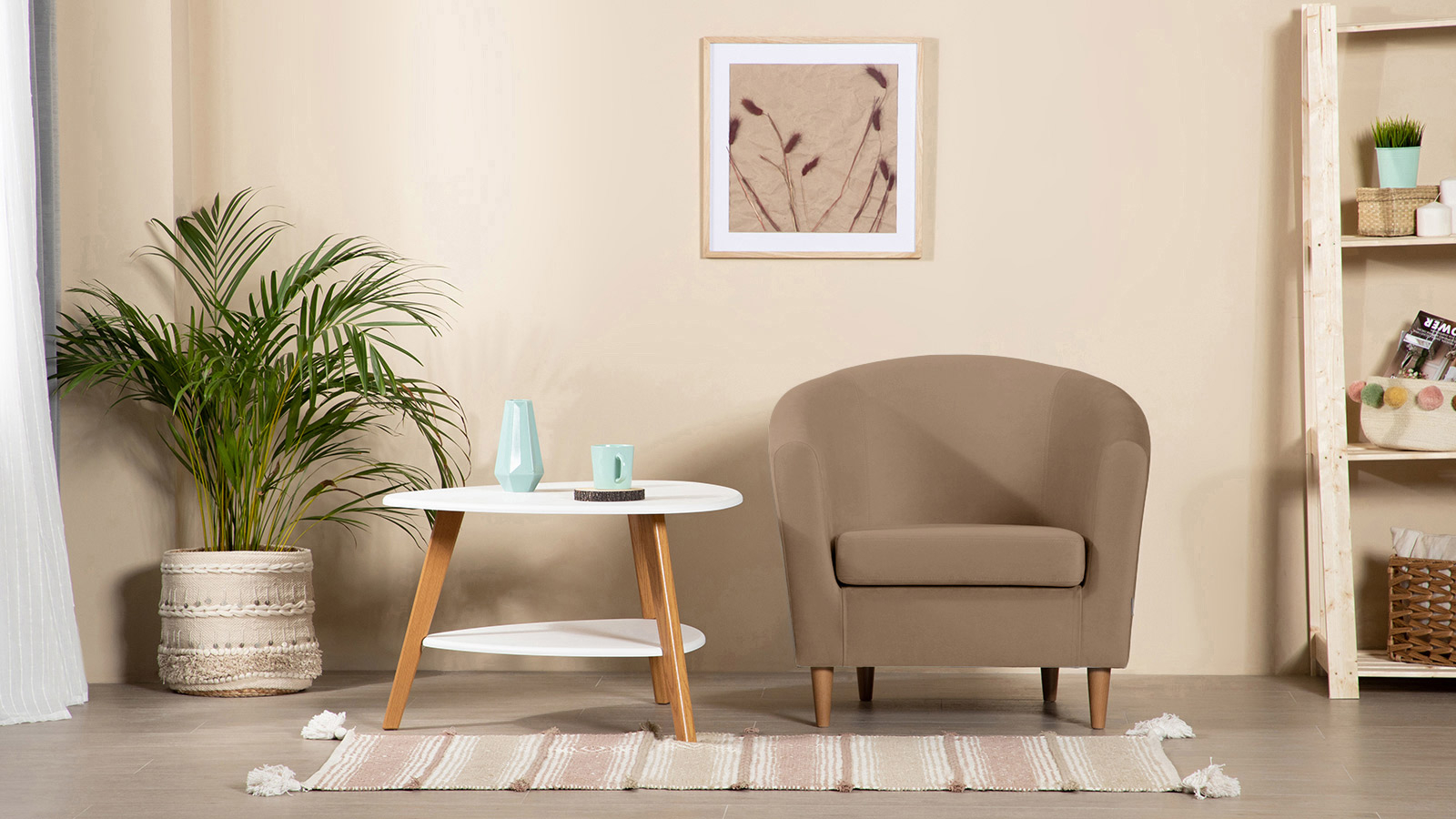 Кресло Moony Casanova Stone, светлые ножки 75x80 — купить в Озерце