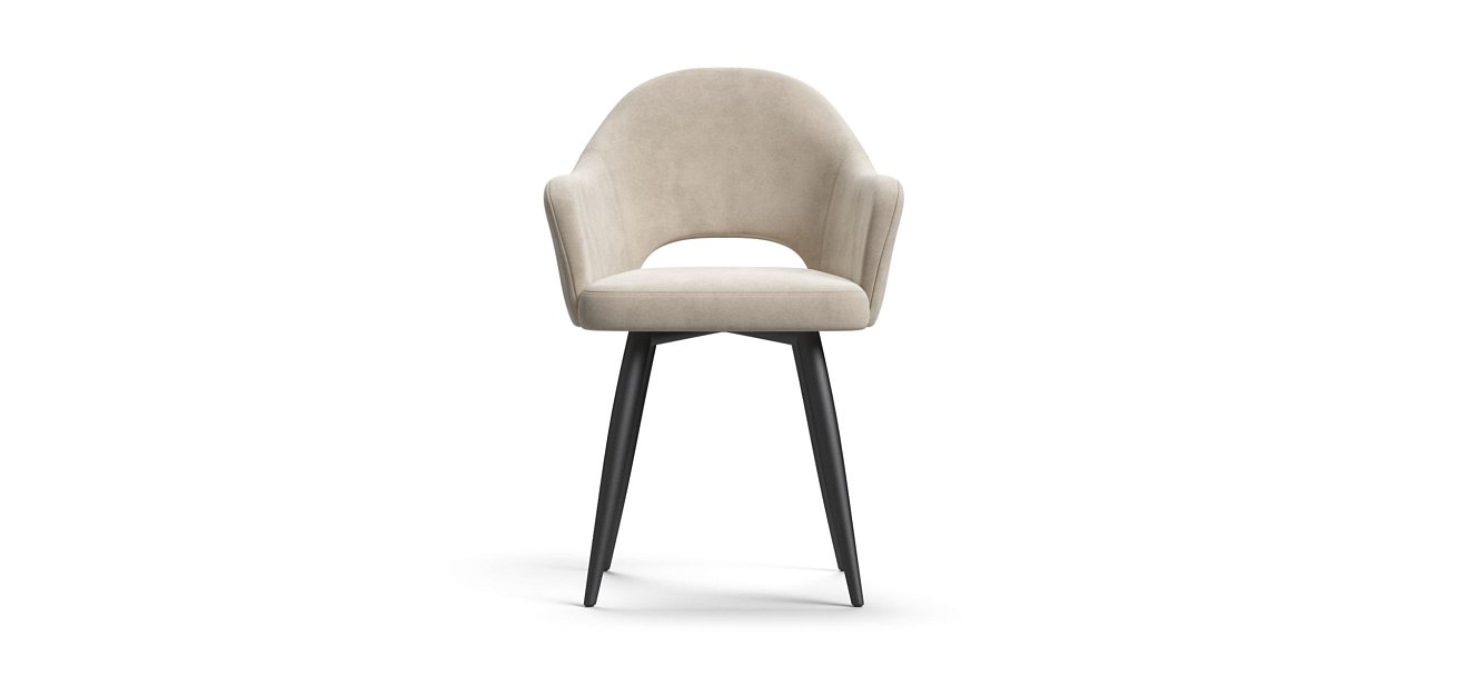 Стул ОРИЕНТ Velutto пепел, черный - купить в Озерце