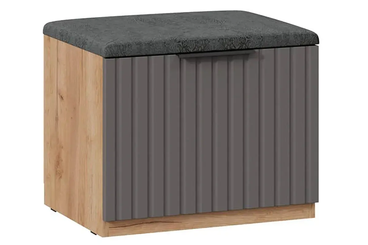 Прихожая Хилтон № 8 (Дуб Крафт золотой/Графит матовый) - заказать на Ozerco.com Прихожая Хилтон № 8 (Дуб Крафт золотой/Графит матовый) — Мебель-центр Озерцо