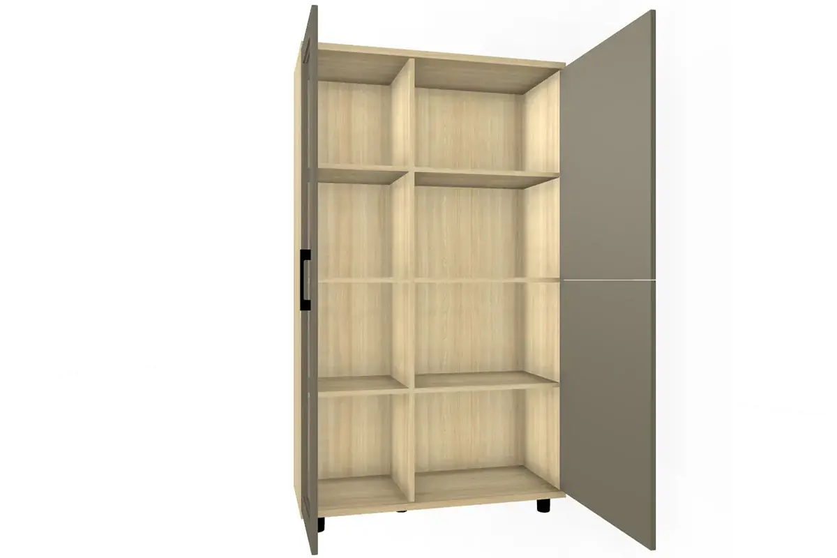 Шкаф многоцелевой ШК-5081-АС-ЛМ (Ясень Асахи/Латте Матовый) в мебель-центре Озерцо