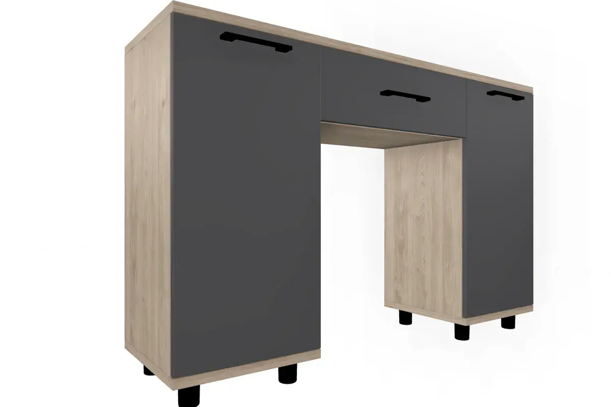 Спальня Грейс комплект 4 (Гикори Джексон Светлый/Антрацит матовый) - купить в Озерце