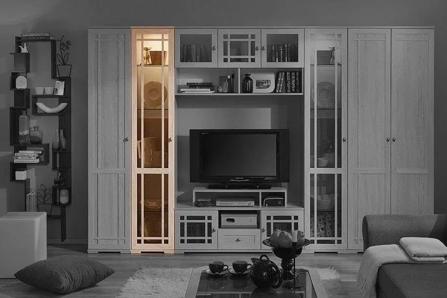 Шкаф для посуды Sherlock 131 правый (Дуб сонома) в мебель-центре Озерцо