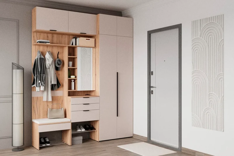 Прихожая Элис комплект 2 (Дуб Альпийский/Тефия) - заказать на Ozerco.com Прихожая Элис комплект 2 (Дуб Альпийский/Тефия) — Мебель-центр Озерцо