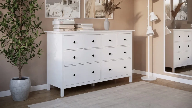 Комод 8 ящиков Terek, цвет Белый 50x160 — купить в Озерце