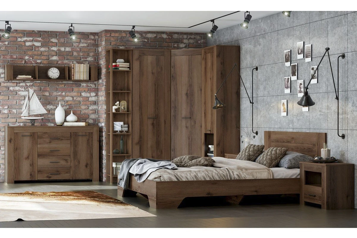 Комод Квадро-33 (Дуб делано темный) — Мебель-центр Озерцо