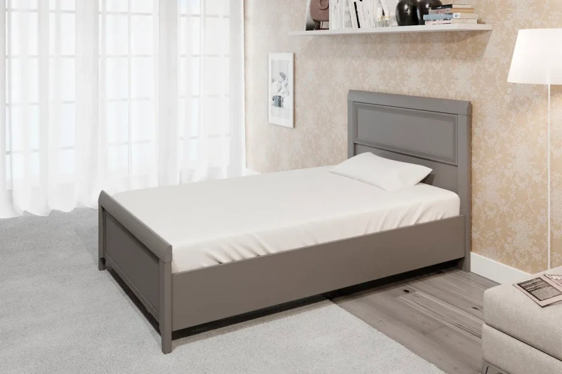 Кровать КР-2021-СО 120х200 (Серый Оникс) - купить в Озерце