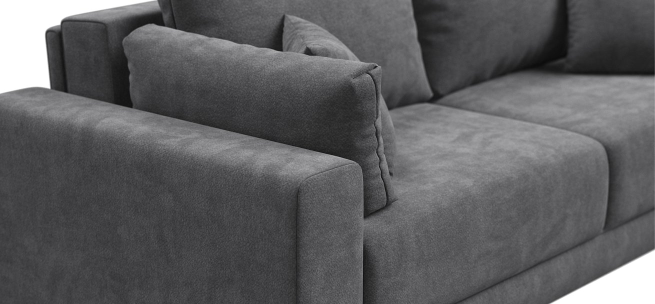 Диван Босс Прайм Шенилл CLOUD графит — купить в Озерце
