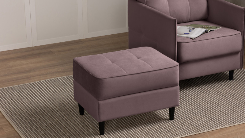 Пуф Amani Pro, Тк. Тк. Casanova Lilac 53x68 — купить в Озерце