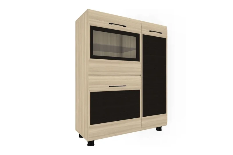 Тумба ТБ-2607 (Ясень Асахи-комбинированный) — Мебель-центр Озерцо