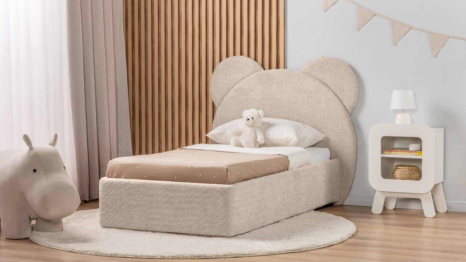 Детская кровать Boo 2.0 Тк. Casanova Milk 80x160 — Мебель-центр Озерцо
