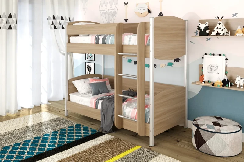 Кровать  КР-123 90х190 2 места (Ясень Асахи) - купить в Озерце