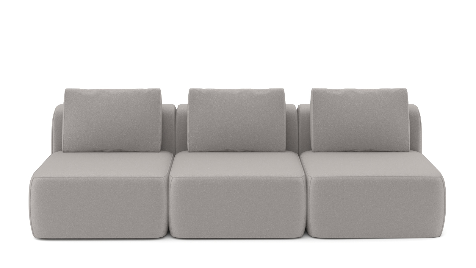 Диван модульный Мольто-3 секц-пуф 85+85+85-спинка 85+85+85-Тк. Aura 12 57x367 — купить в Озерце