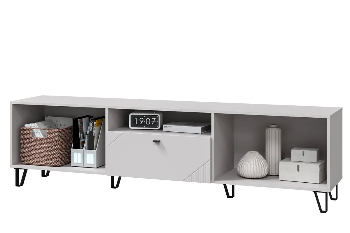 Тумба под ТВ Кашемир с 2 дв. и ящ. (Кашемир/Сантьяго) — Мебель-центр Озерцо
