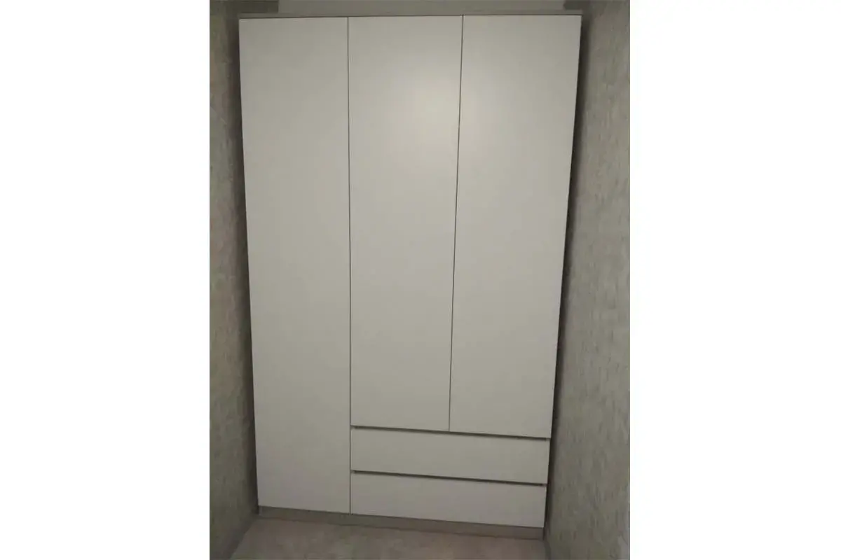 Шкаф 3х-дверный Лори (Дуб Серый/Белый) в мебель-центре Озерцо