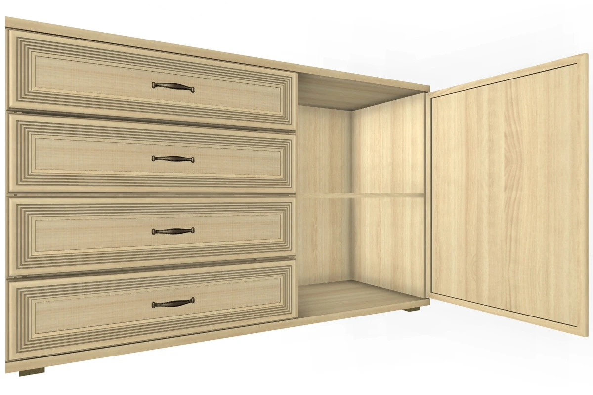 Тумба ТБ-1015-АС-СО (Ясень Асахи) — Мебель-центр Озерцо