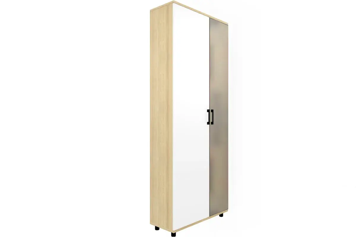 Детская Грейс композиция 10 (Ясень Асахи/Белый Бриллиант Глянцевый) — Мебель-центр Озерцо