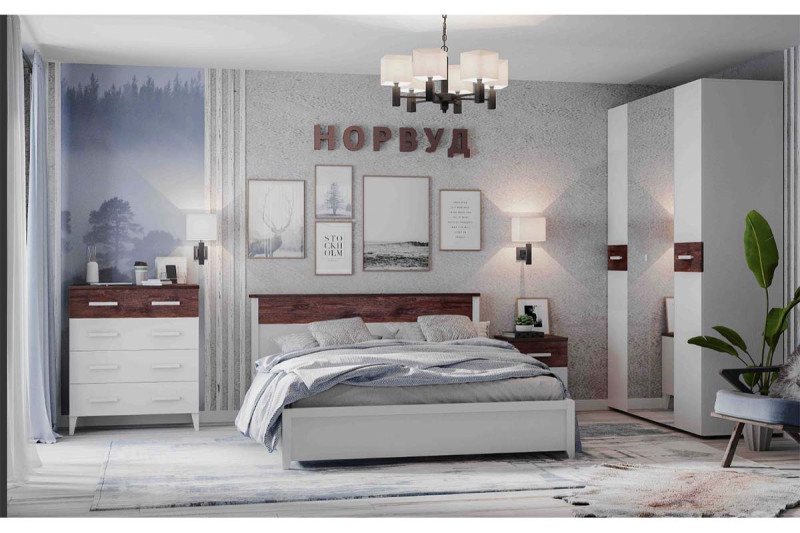 Спальня Норвуд (Комплект 1) - купить в Озерце