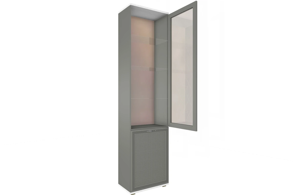 Шкаф многоцелевой ШК-1044-СЯ-СО (Снежный Ясень/Серый Оникс) в мебель-центре Озерцо