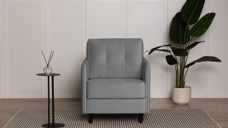 Кресло Amani Pro, Тк. Sky Velvet 08 (подлокотник: 5 см) 73.5x89 — купить в Озерце