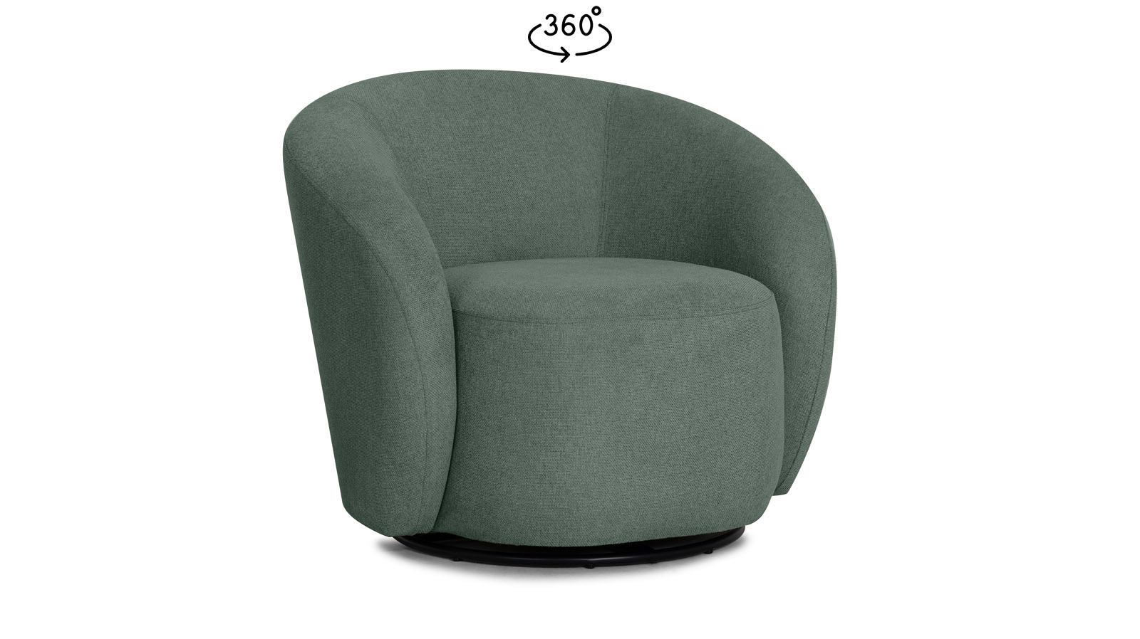 Кресло поворотное Nuage, ткань Forte 07 86x90 — купить в Озерце