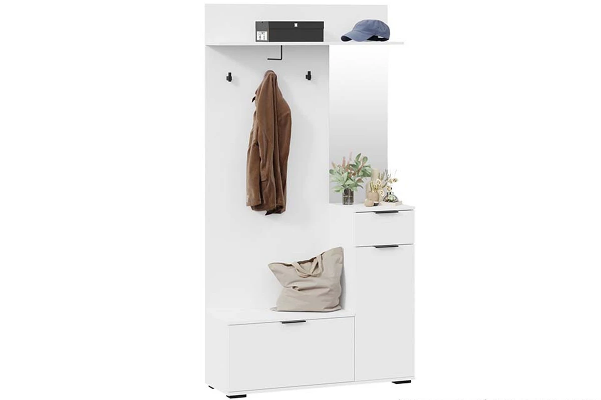 Секция комбинированная Эвита Тип 1 (Белый ясень) — Мебель-центр Озерцо