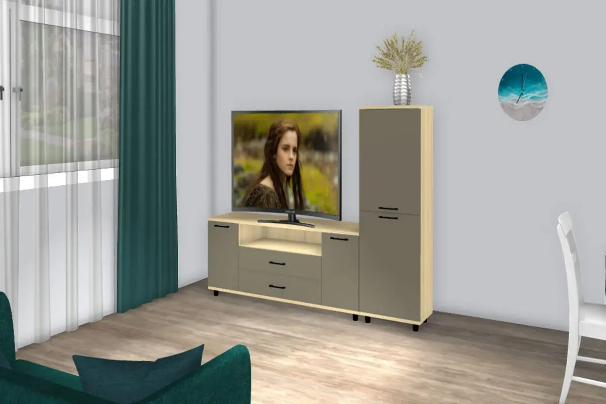 Шкаф многоцелевой ШК-5087-АС-ЛМ (Ясень Асахи/Латте Матовый) в мебель-центре Озерцо