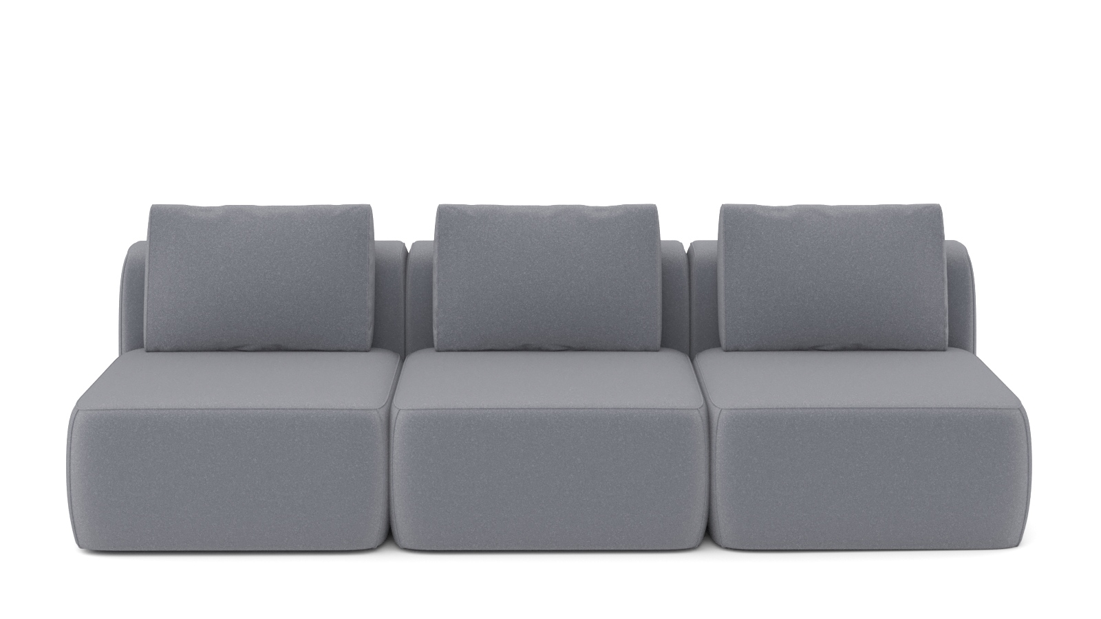 Диван модульный Мольто-3 секц-пуф 85+85+85-спинка 85+85+85-Тк. Aura 11 57x367 — купить в Озерце