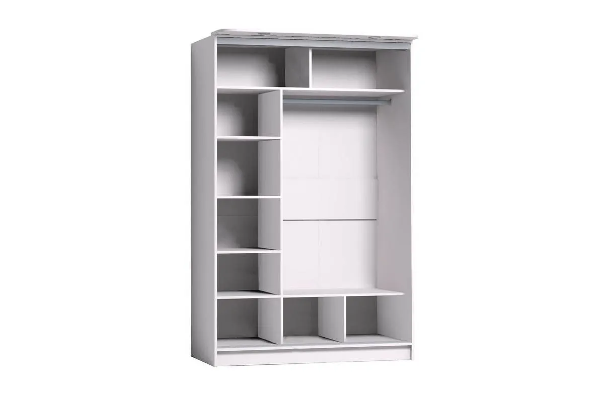 Шкаф-купе 1350 Strike ЛДСП/ЛДСП (Белый) в мебель-центре Озерцо
