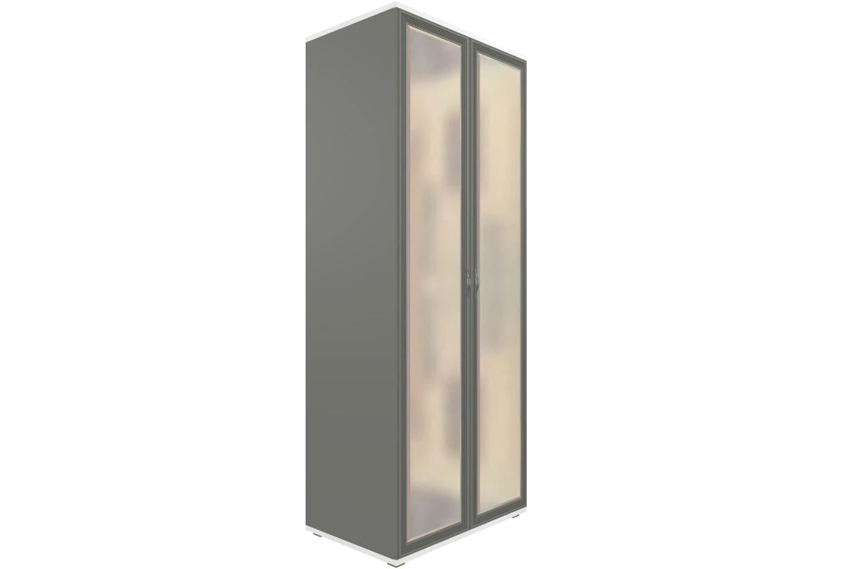 Готовый комплект для спальни СК-1002-СЯ-СО-В (Снежный Ясень/Серый Оникс/Велюр) - купить в Озерце