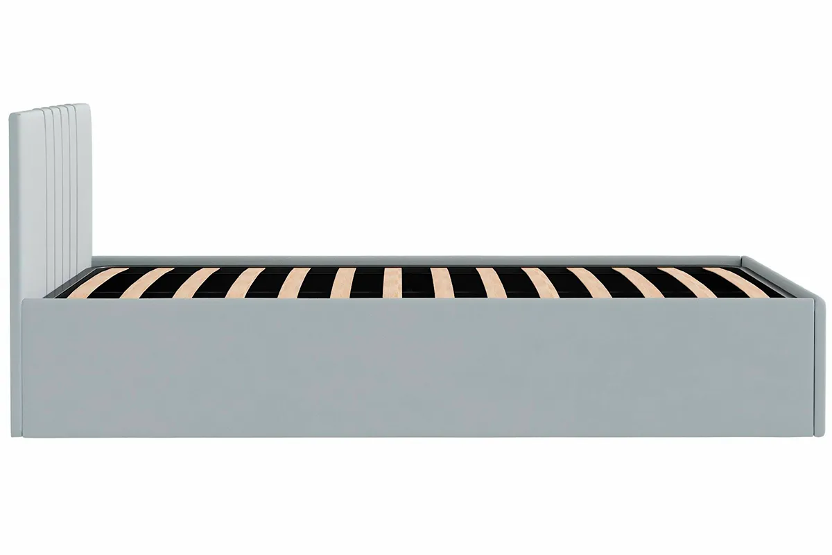 Кровать Соло односпальная с ПМ 90х200 (Newtone Light Grey/Светло-серый) - купить в Озерце