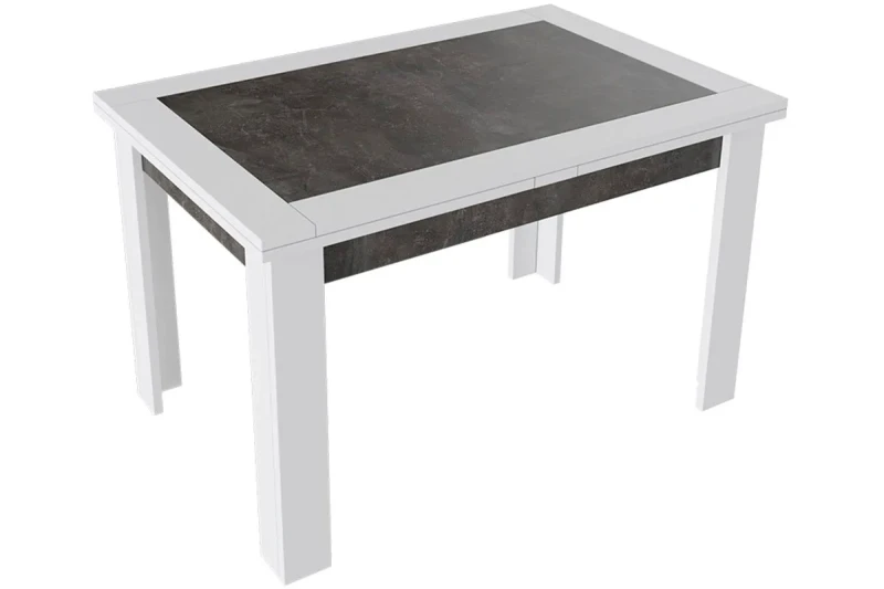 Стол раздвижной Хьюстон тип 4 (Белый/Ателье темный) - купить в Озерце