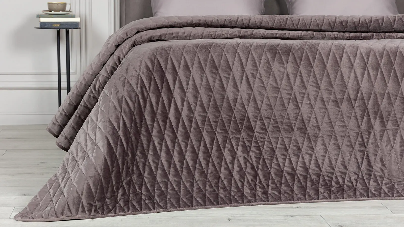 Покрывало стеганое Velvet Edition (геометрия), цвет Муссон 240x260 в мебель-центре Озерцо