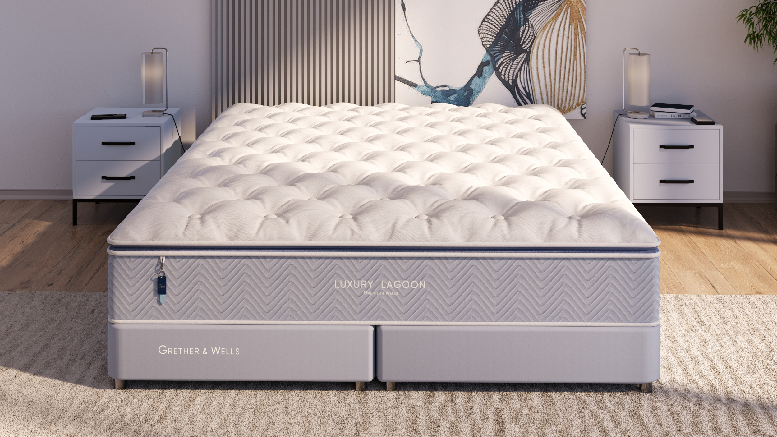 Основание Grether & Wells Luxury Lagoon h-20 ножка GW h=50 (никель) 70x200 - купить в Озерце
