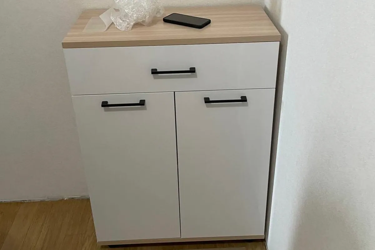 Тумба ТБ-5006-АС-КМ (Ясень Асахи/Кашемир Матовый) — Мебель-центр Озерцо