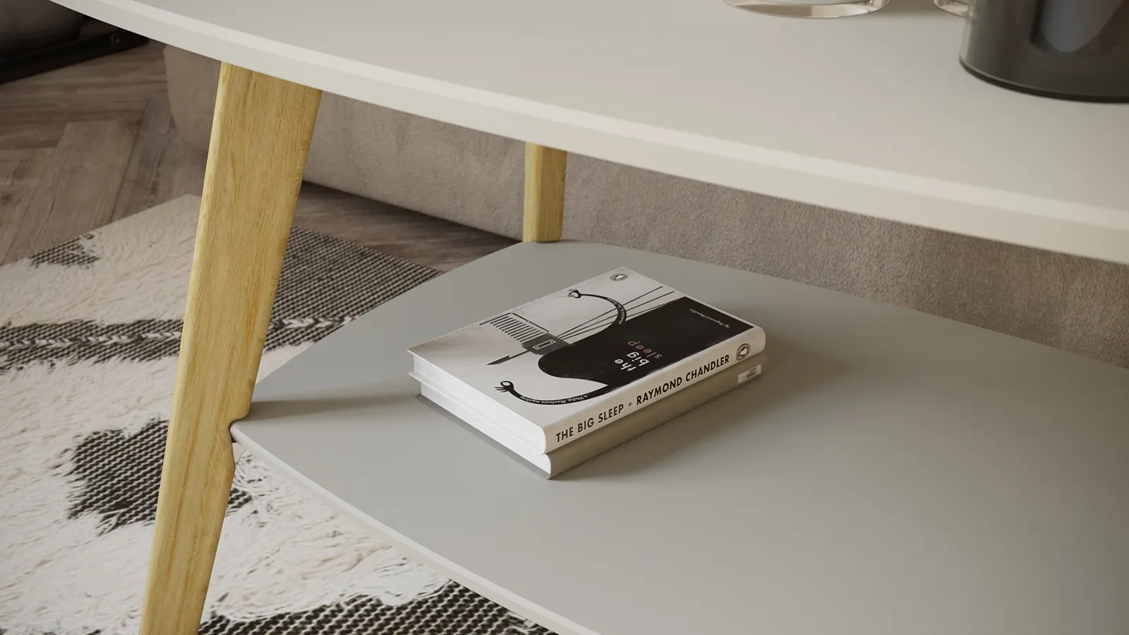 Журнальный столик Barrin, цвет Капучино-дуб янтарный 54x80 — купить в Озерце