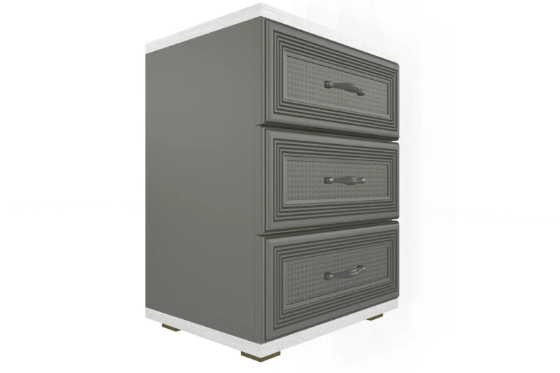 Тумба ТБ-1026-СЯ-СО (Снежный Ясень/Серый Оникс) — Мебель-центр Озерцо